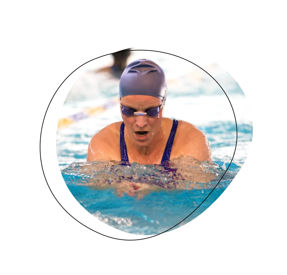 Sandra kappe beim Schwimmen